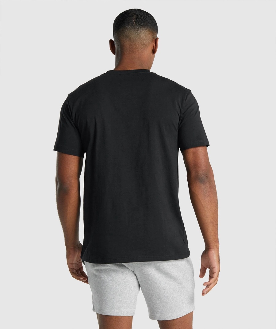 Cotton Oxygen plain T-shirt Black